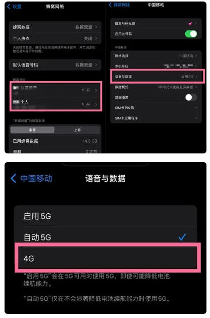 蠡县苹果手机维修分享iPhone14如何切换4G/5G? iPhone14 5G网络切换方法 