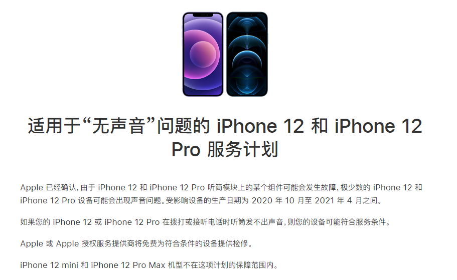 蠡县苹果手机维修分享iPhone 12/Pro 拨打或接听电话时无声音怎么办 