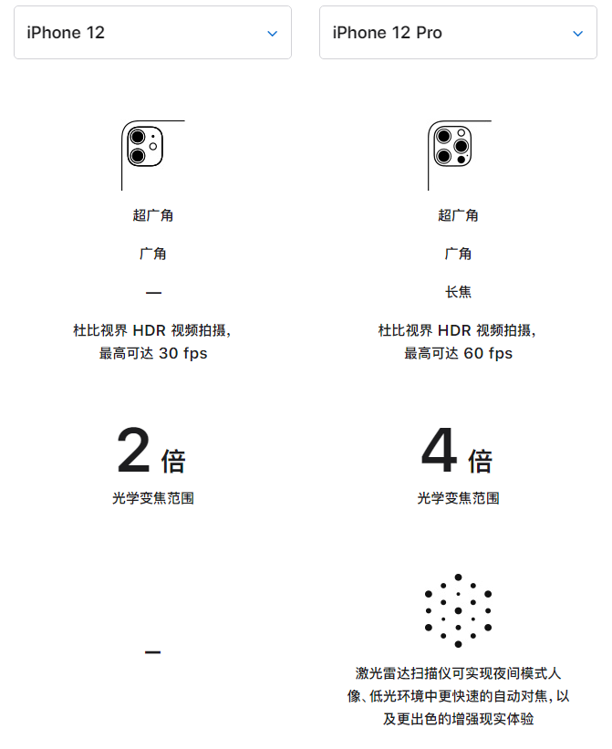 蠡县苹果手机维修分享苹果 iPhone 12 与 iPhone 12 Pro 选哪款 
